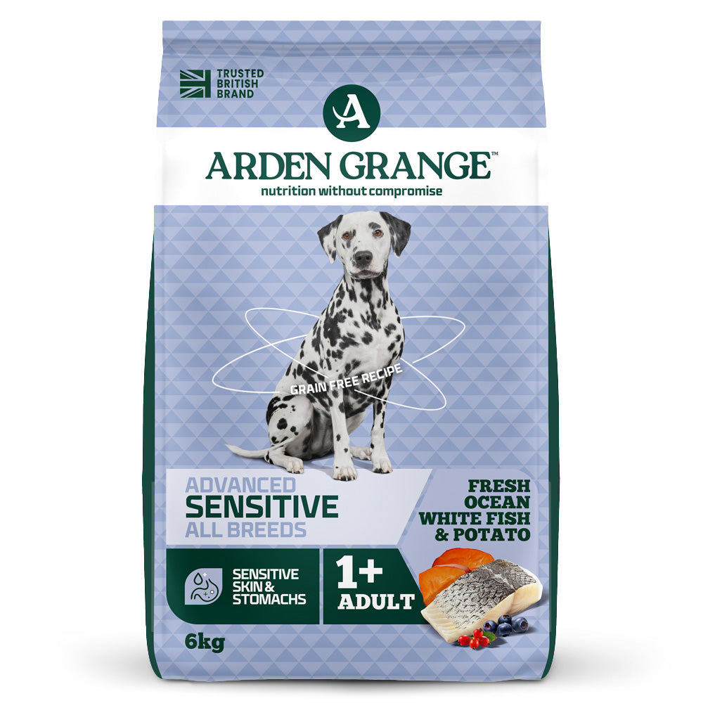 Arden Grange Sensitive Ocean White Fish & Potato Dry Dog Food
