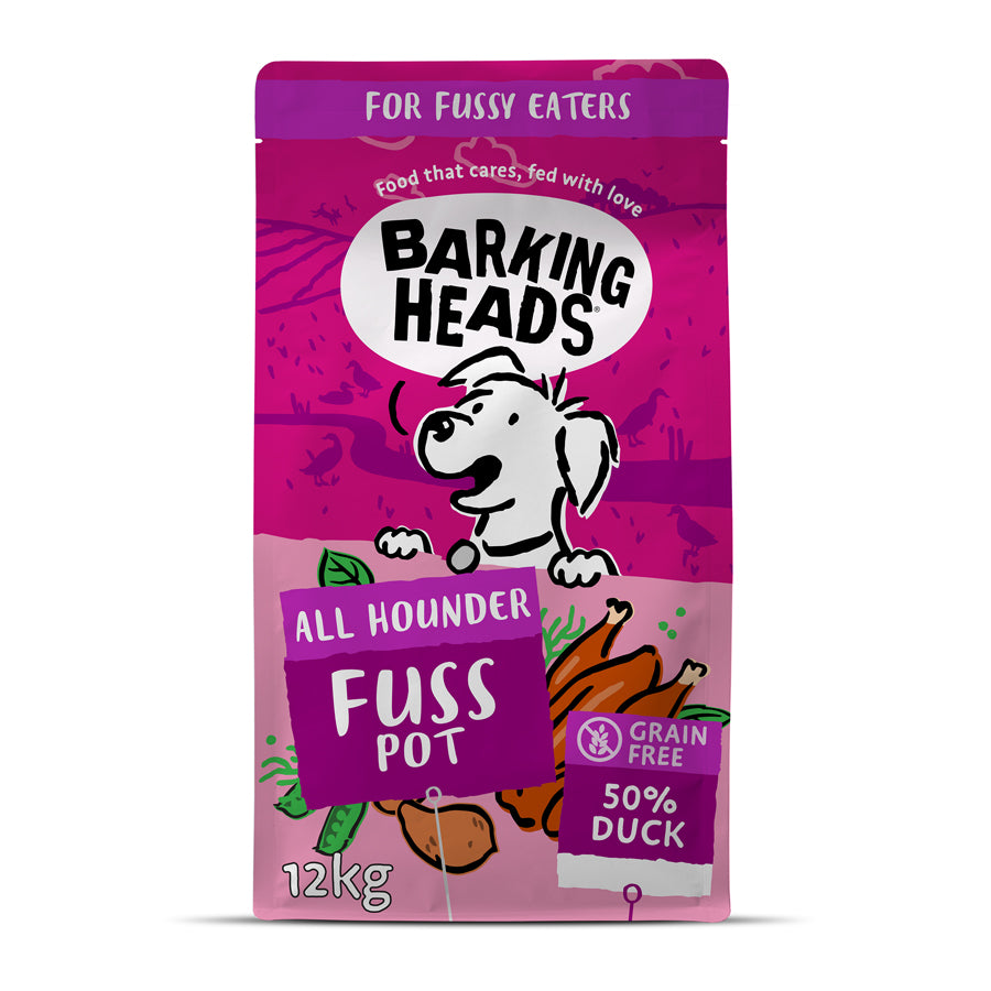 Barking Heads All Hounder Fuss Pot Duck Dry Dog Food