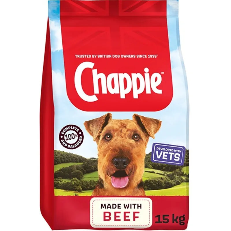Chappie Complete Adult Beef & Wholegrain Cereal Dry Dog Food