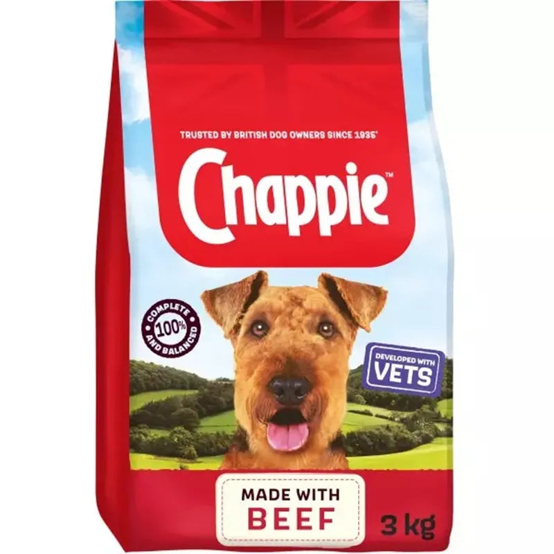 Chappie Complete Adult Beef & Wholegrain Cereal Dry Dog Food
