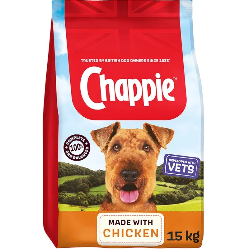 Chappie Complete Adult Chicken & Wholegrain Cereal Dry Dog Food
