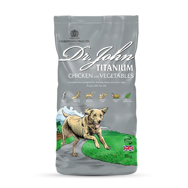 Dr. John Titanium Chicken with Vegetables Dry Dog Food