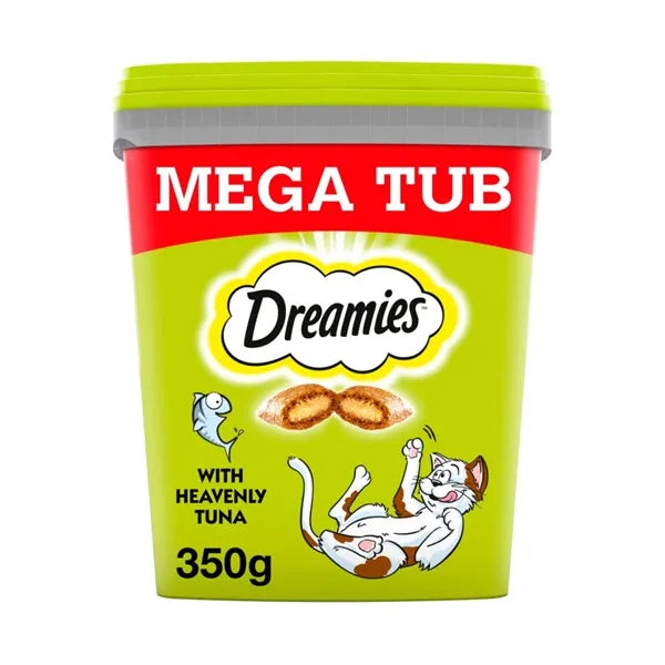 Dreamies Mega Tub Adult Cat Treats with Tuna