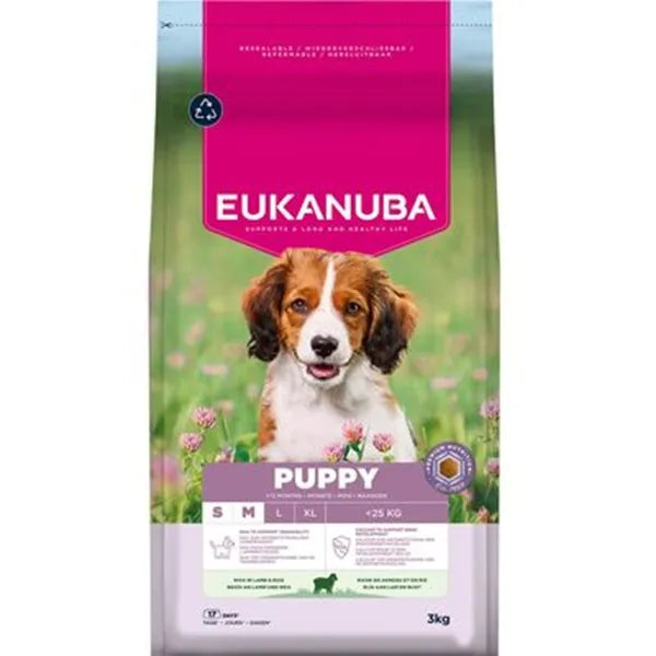 Eukanuba Puppy Small & Medium Breed Lamb Dry Dog Food