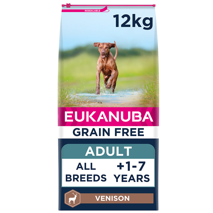 Eukanuba Adult Dog Grain Free Venison Dry Dog Food