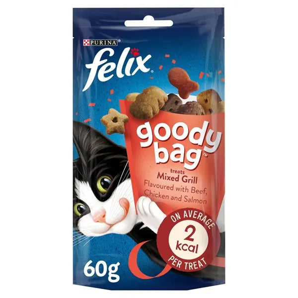 Felix Goody Bag Mixed Grill Beef, Chicken & Salmon Cat Treats