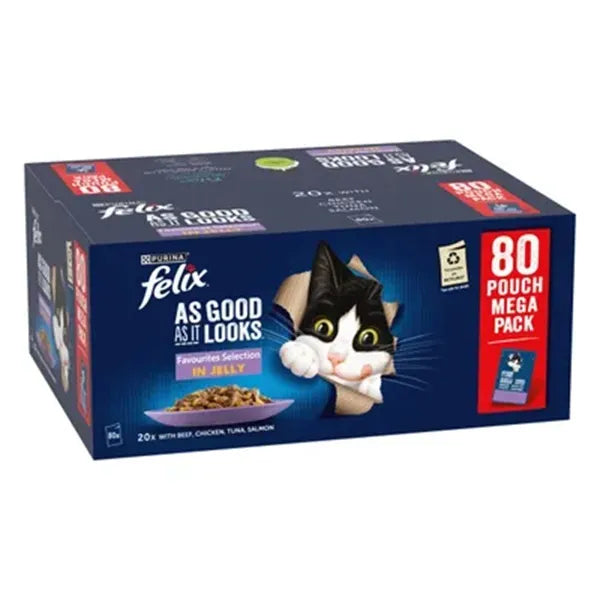 Felix As Good As It Looks Senior 7+ Mixed in Jelly Wet Cat Food