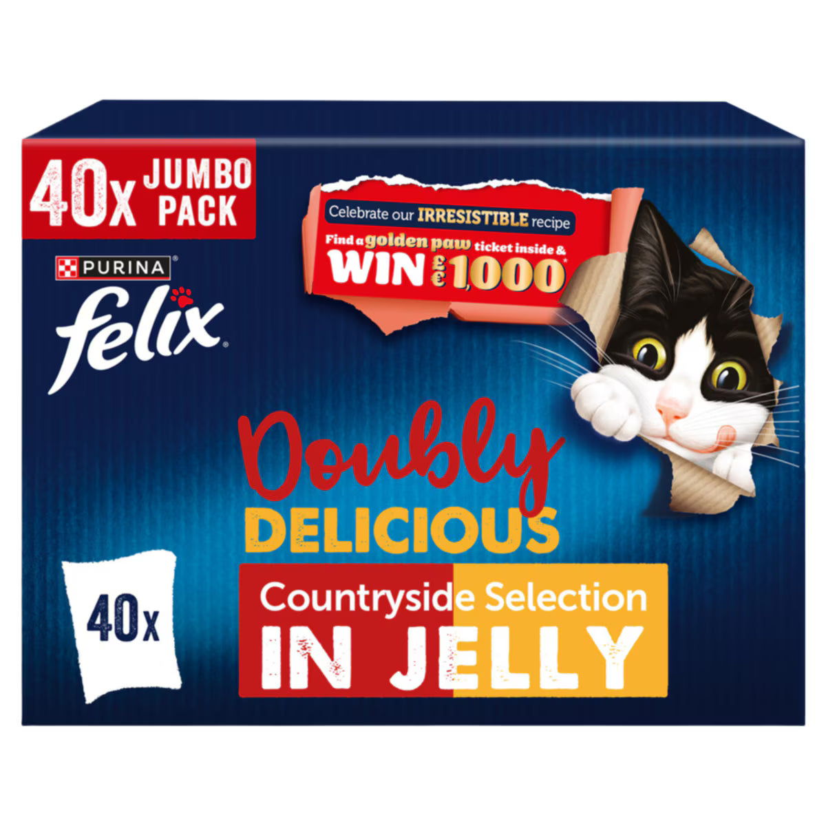 Felix Doubly Delicious Countryside Selection in Jelly Adult Wet Cat Food