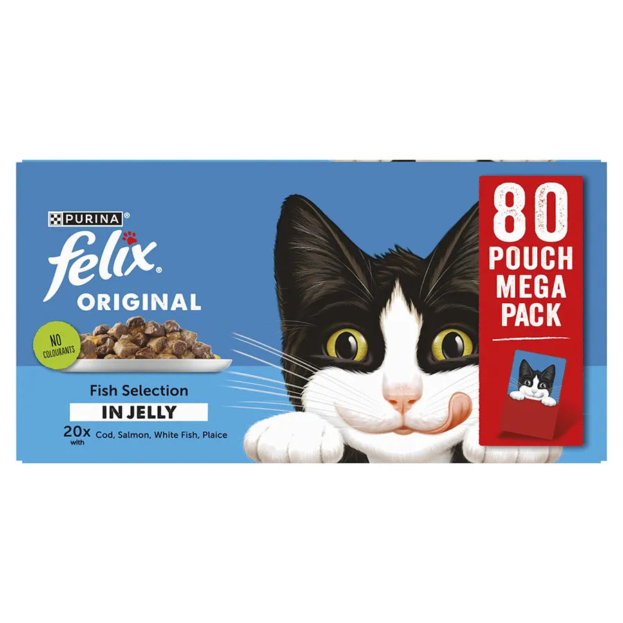 Felix Original Fish Selection in Jelly Adult Wet Cat Food