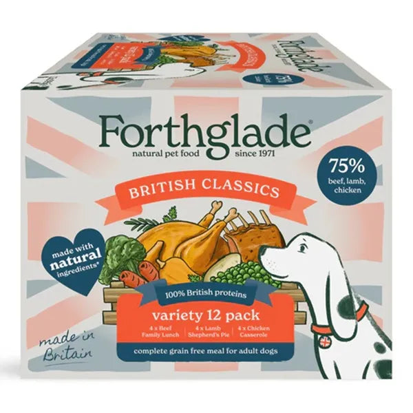 Forthglade British Classics Chicken, Lamb & Beef Variety Pack