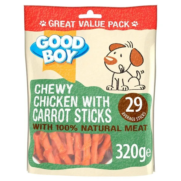 Good Boy Chewy Chicken & Carrot Sticks
