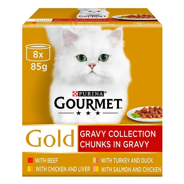 Gourmet Gold Chunks in Gravy Collection Adult Wet Cat Food