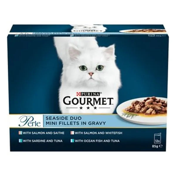Gourmet Perle Seaside Duo Adult Wet Cat Food