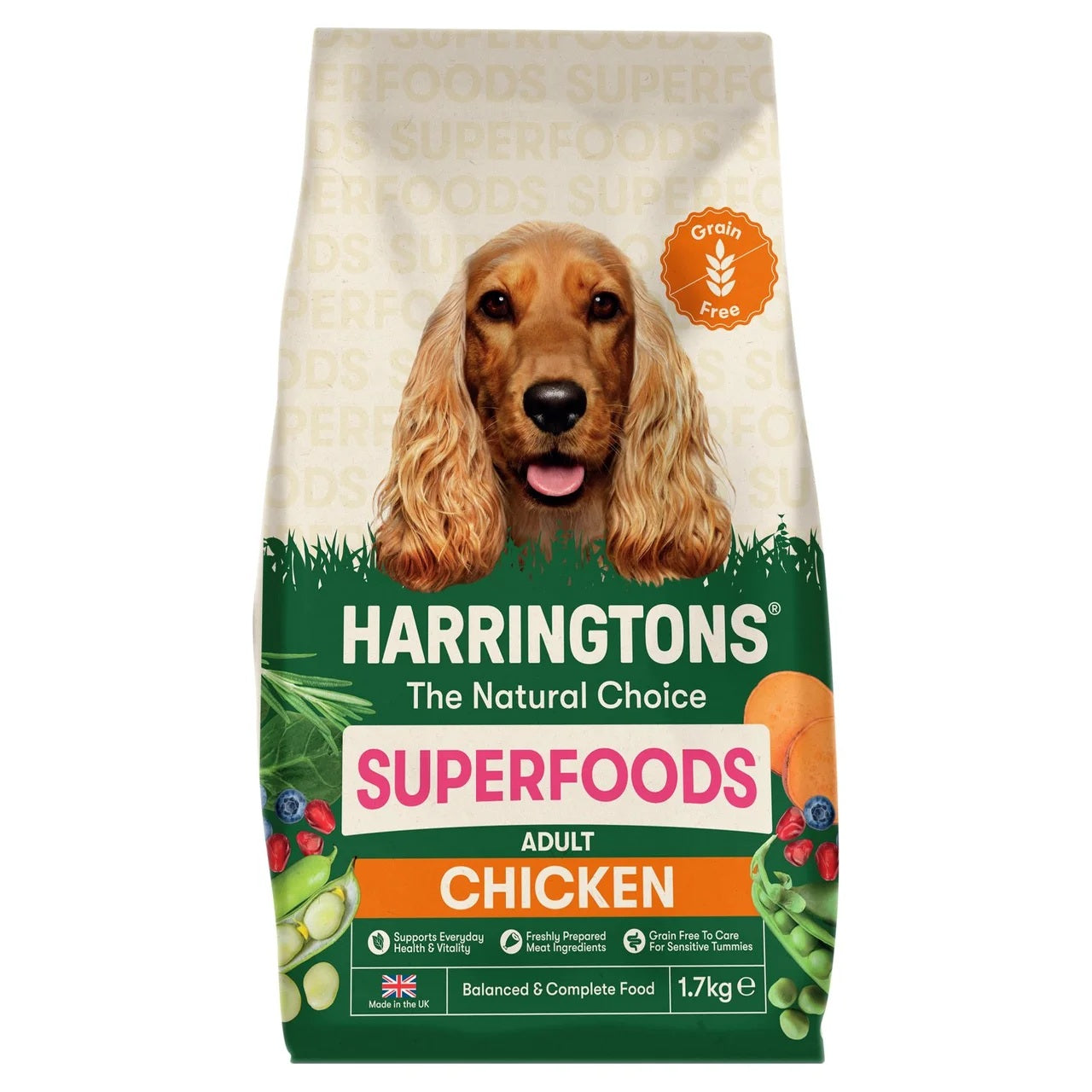 Harringtons Grain Free Adult Superfoods Chicken Dry Dog Food