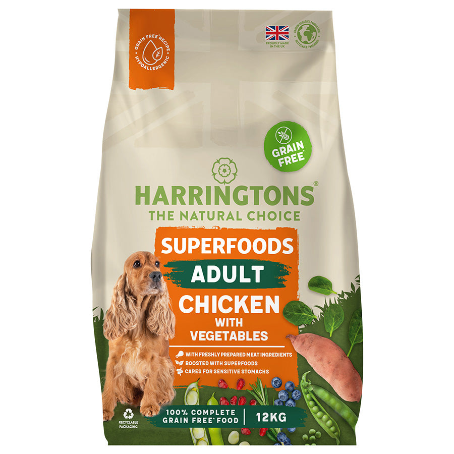 Harringtons Grain Free Adult Superfoods Chicken Dry Dog Food