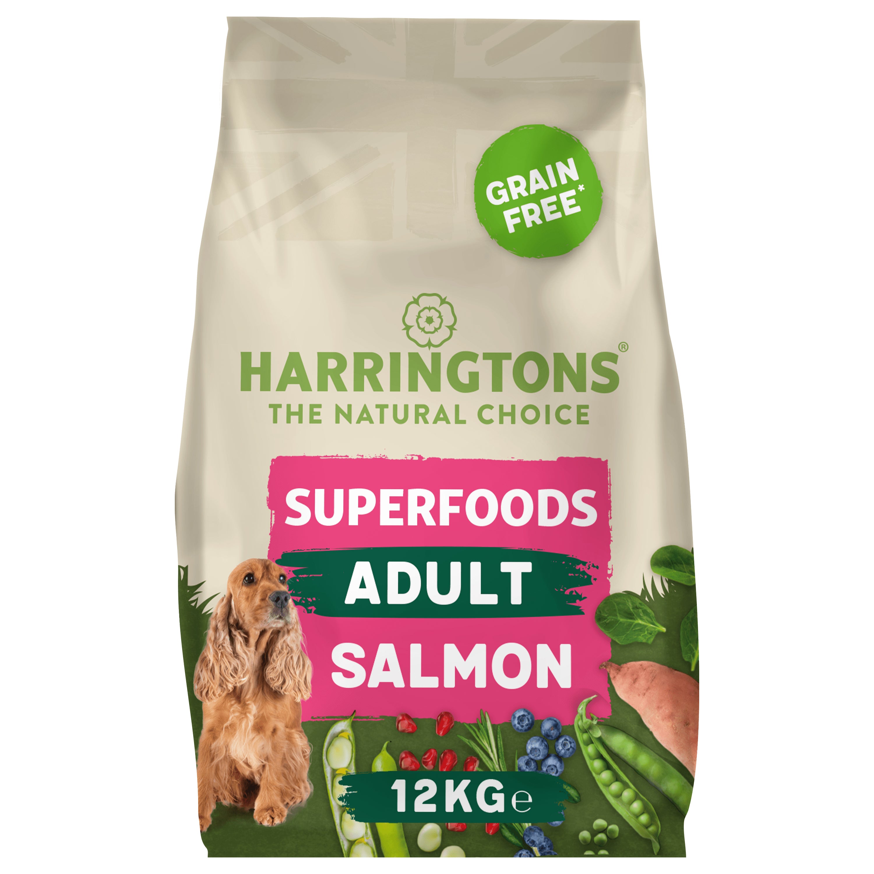 Harringtons Grain Free Adult Superfoods Salmon & Vegetables Dry Dog Food
