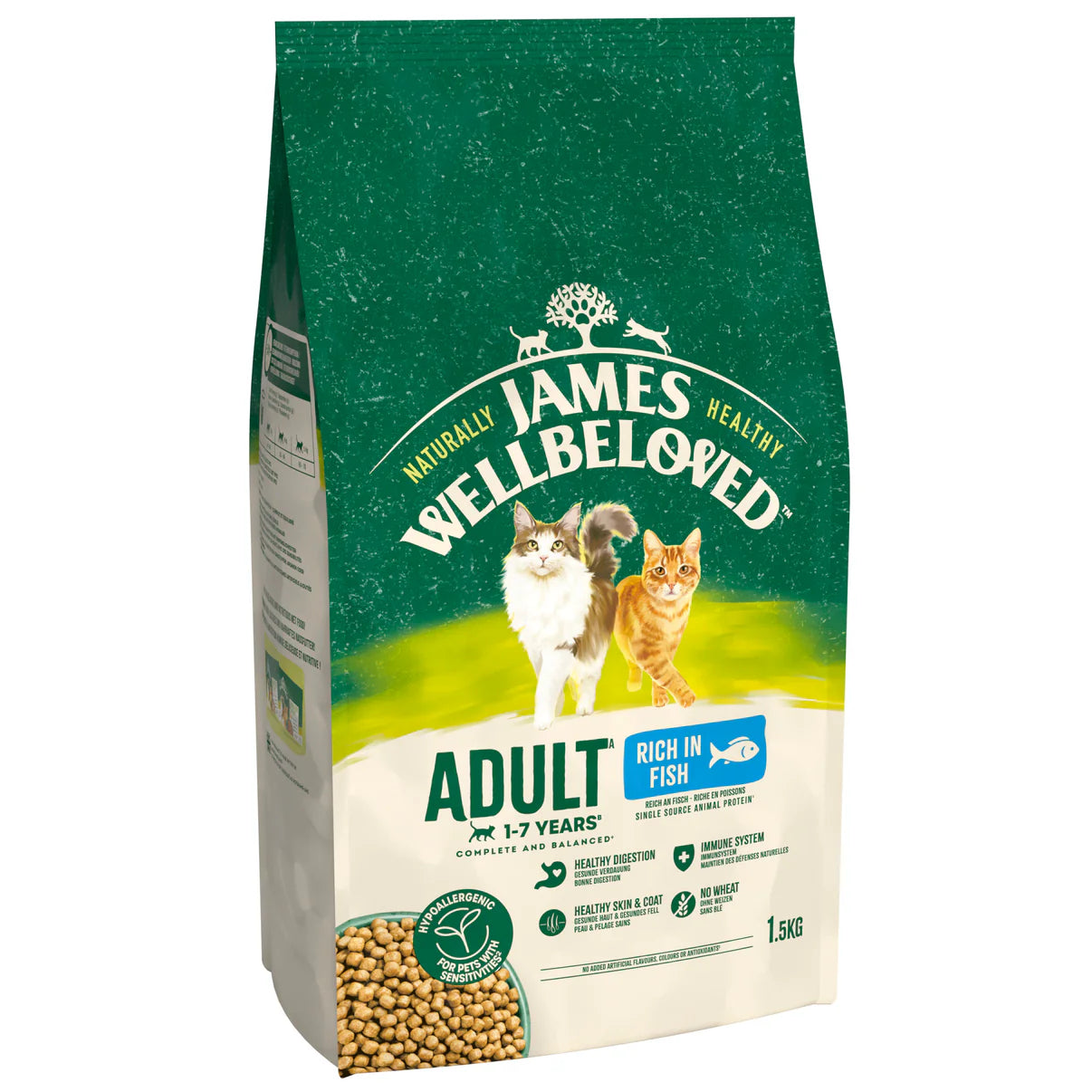 James Wellbeloved Adult Cat with Fish Dry Cat Food