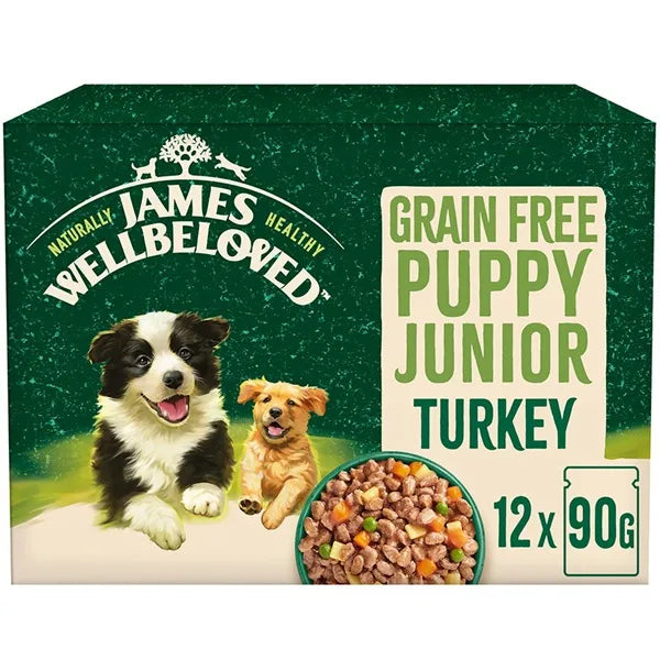 James Wellbeloved Grain Free Puppy Turkey in Gravy