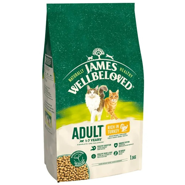 James Wellbeloved Adult Cat with Turkey Dry Cat Food