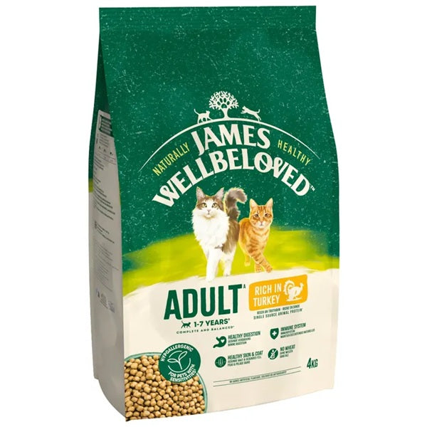 James Wellbeloved Adult Cat with Turkey Dry Cat Food