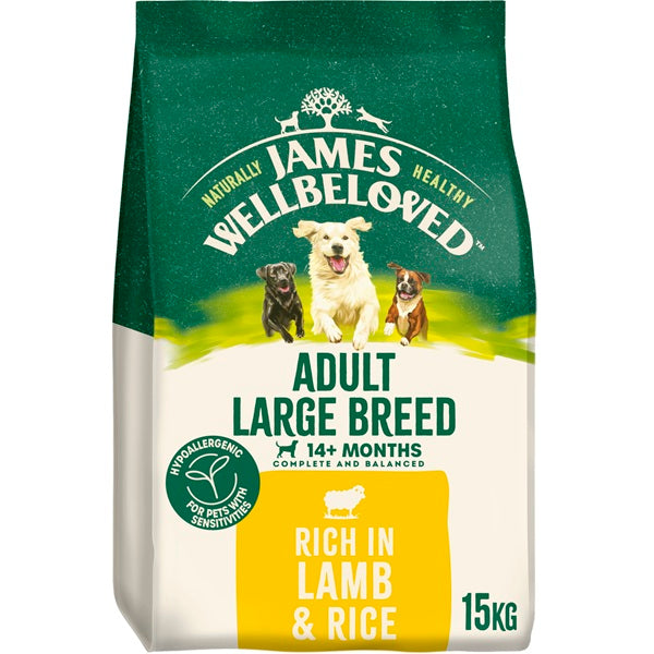 James Wellbeloved Large Breed Adult Lamb & Rice Dry Dog Food