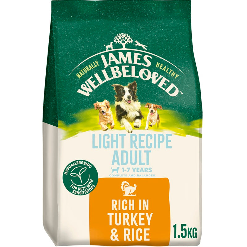 James Wellbeloved Light Adult Turkey & Rice Dry Dog Food