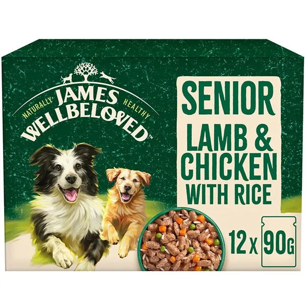James Wellbeloved Senior Lamb & Chicken with Rice in Gravy