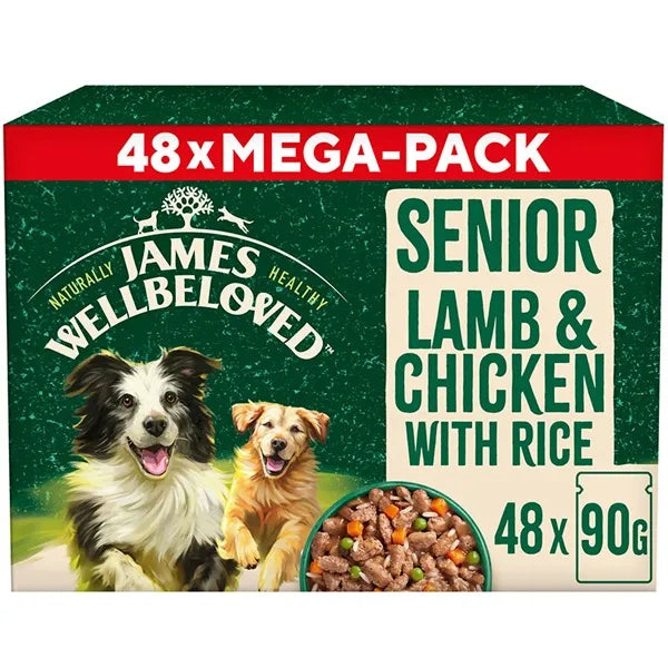 James Wellbeloved Senior Lamb & Chicken with Rice in Gravy