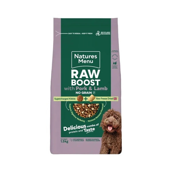 Nature's Menu Raw Boost Pork & Lamb Dog Food