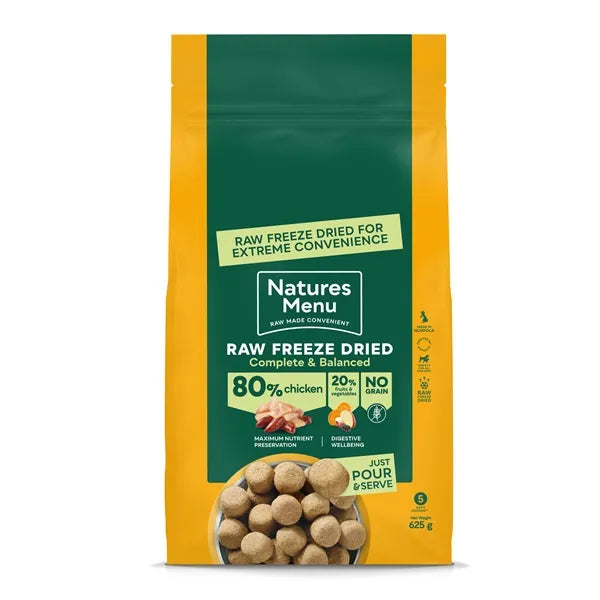 Nature's Menu Raw Freeze Dried Chicken Dog Food