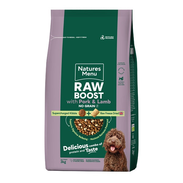 Nature's Menu Raw Boost Pork & Lamb Dog Food