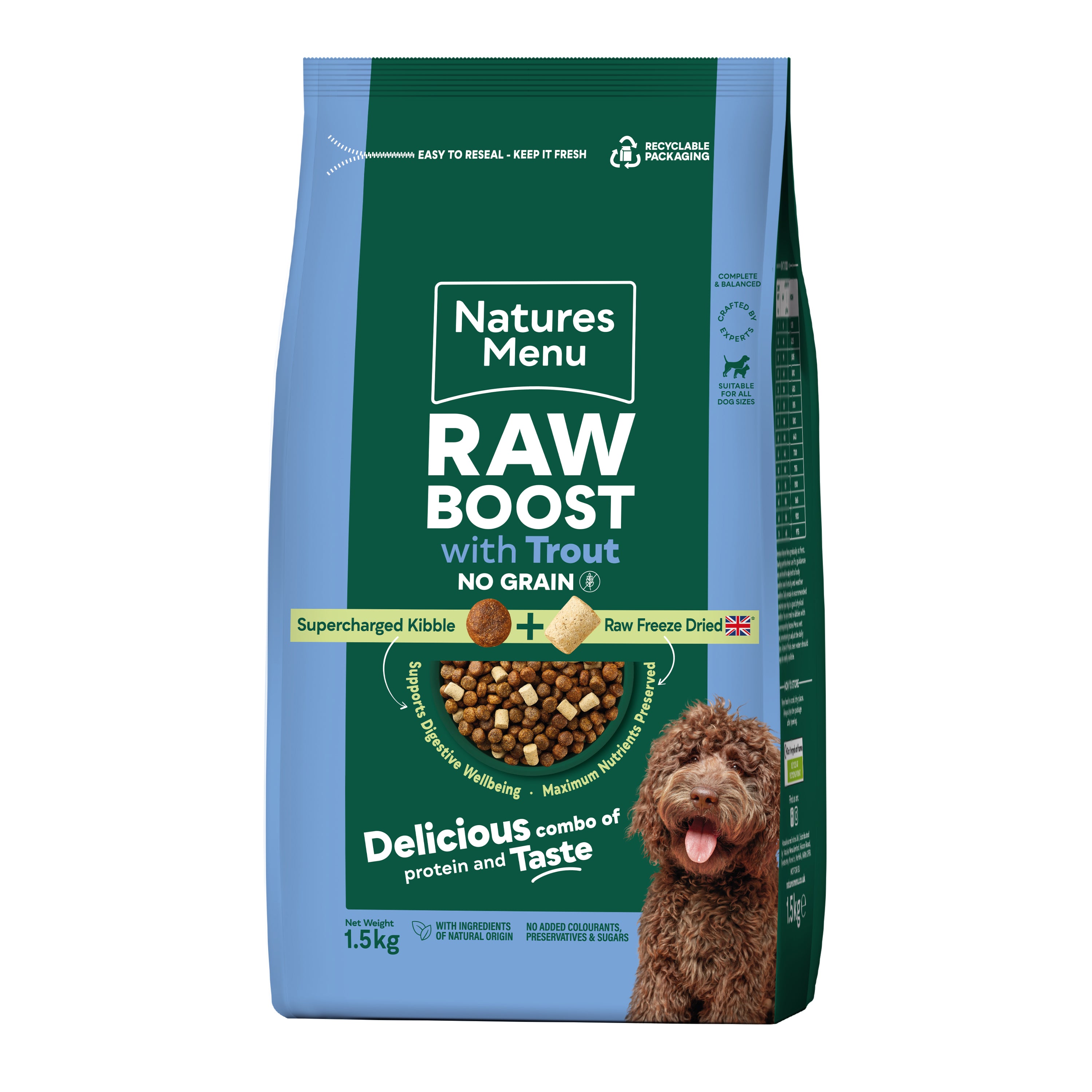 Nature's Menu Raw Boost Trout Dog Food
