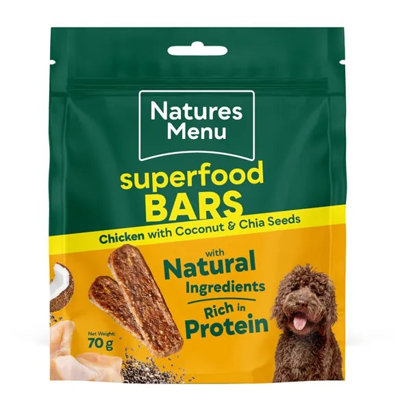 Nature's Menu Superfood Dog Treat Bars Chicken