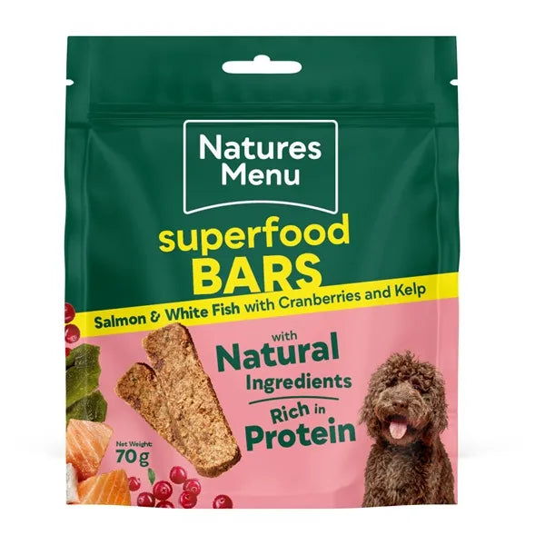 Nature's Menu Superfood Dog Treat Bars Fish
