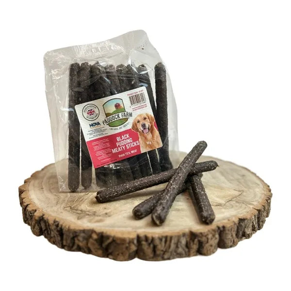 Paddock Farm Black Pudding Meaty Sticks Dog Treats