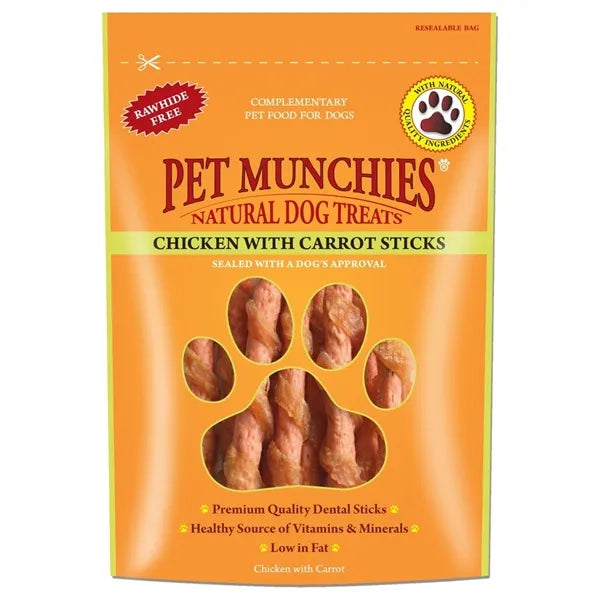 Pet Munchies Chicken with Carrot Sticks Dog Treats