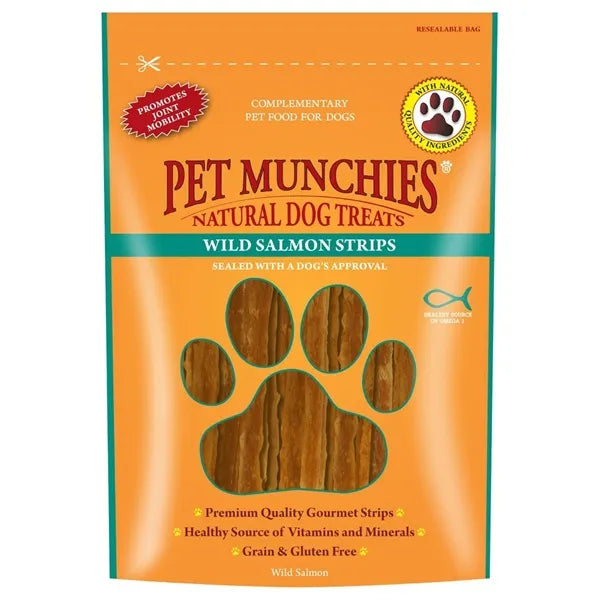 Pet Munchies Wild Salmon Strips Dog Treats