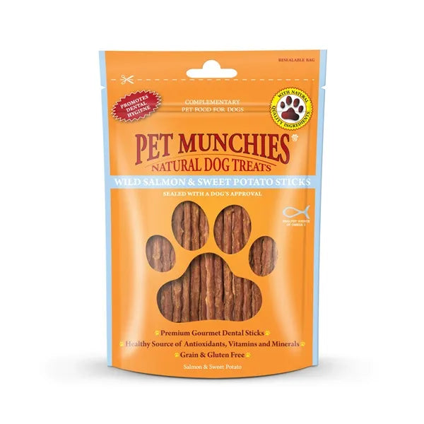 Pet Munchies Wild Salmon & Sweet Potato Dog Treats
