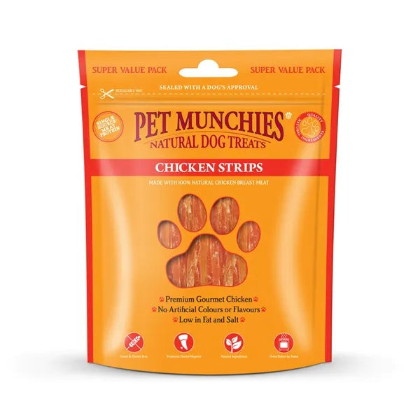 Pet Munchies Chicken Strips Natural Dog Treats