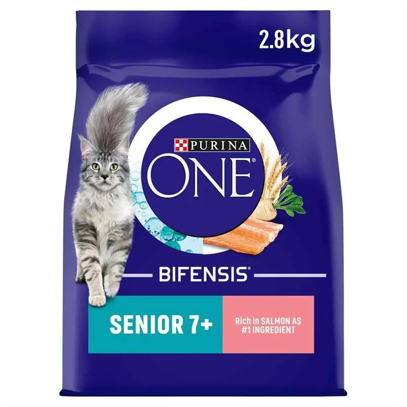 Purina ONE Senior 7+ Cat Rich in Salmon Dry Cat Food