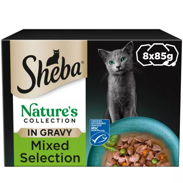 Sheba Nature's Collection Mixed Selection in Gravy Adult Wet Cat Food