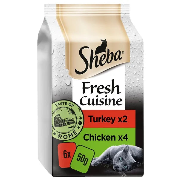 Sheba Fresh Cuisine with Turkey & Chicken in Gravy Adult Wet Cat Food