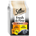 Sheba Fresh & Fine Chicken & Turkey in Gravy Adult Wet Cat Food