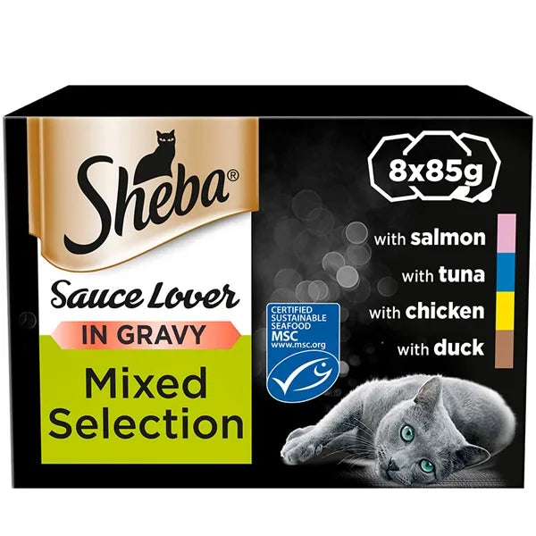 Sheba Sauce Lover Collection Mixed Selection 8 x 85g