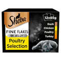 Sheba Fine Flakes Cat Pouches Poultry Collection in Jelly Adult Wet Cat Food