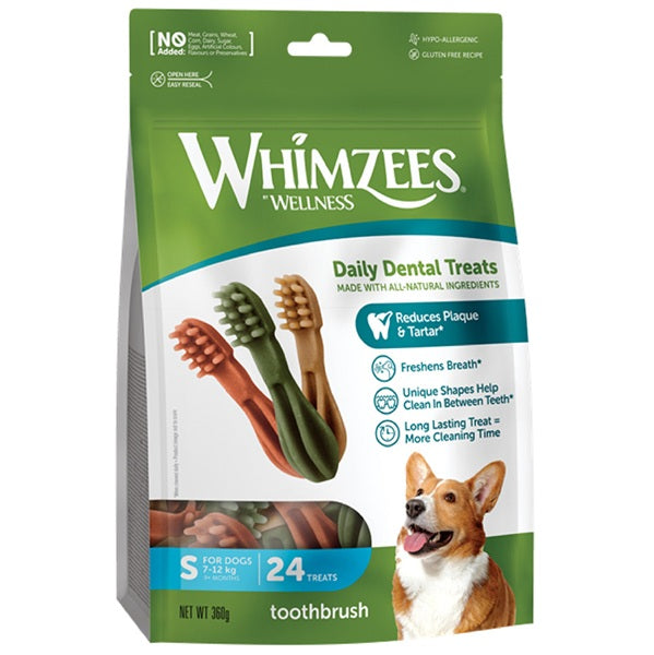 WHIMZEES Toothbrush Daily Dental Dog Chew Value Bag