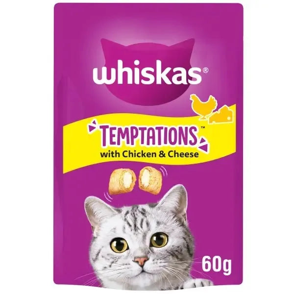 Whiskas Temptations Cat Treats with Chicken & Cheese