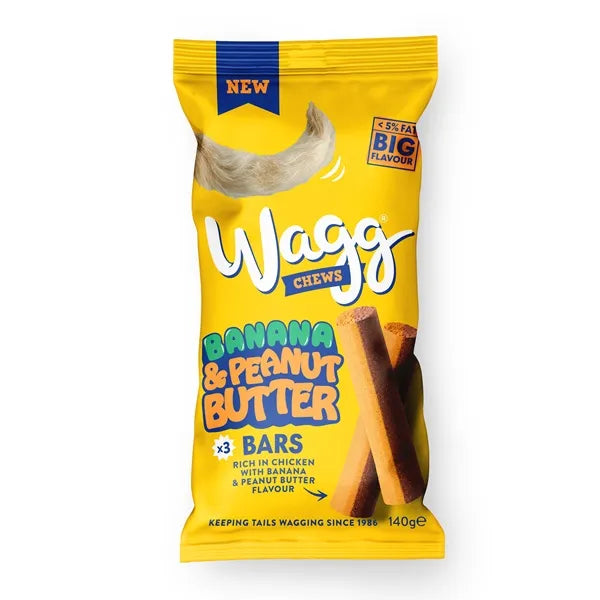 Wagg Banana Peanut Butter Chewy Bars