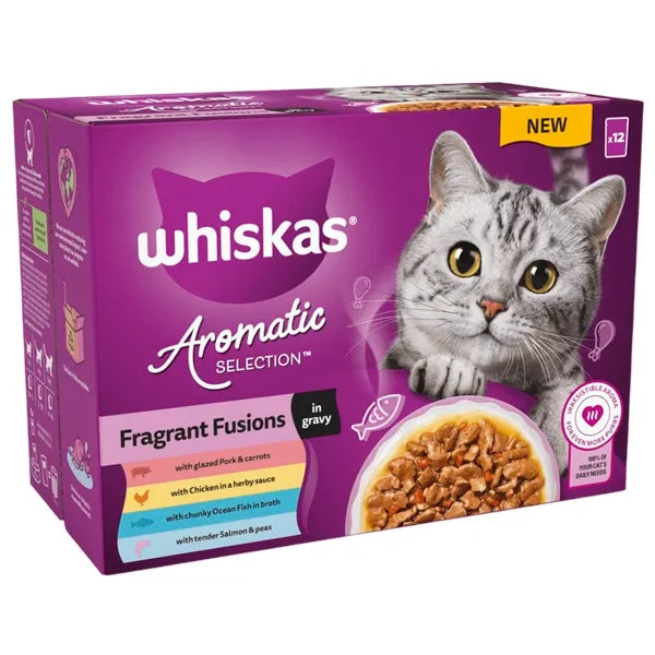 Whiskas 1+ Chef's Choice Mix Pouches in Gravy Adult Wet Cat Food