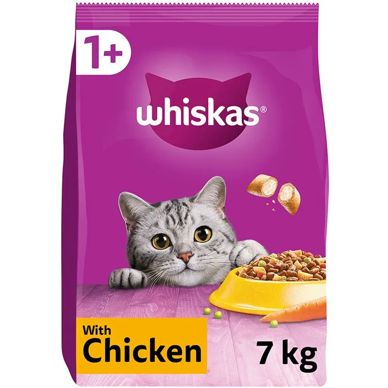 Whiskas 1+ Adult Dry Cat Food Chicken
